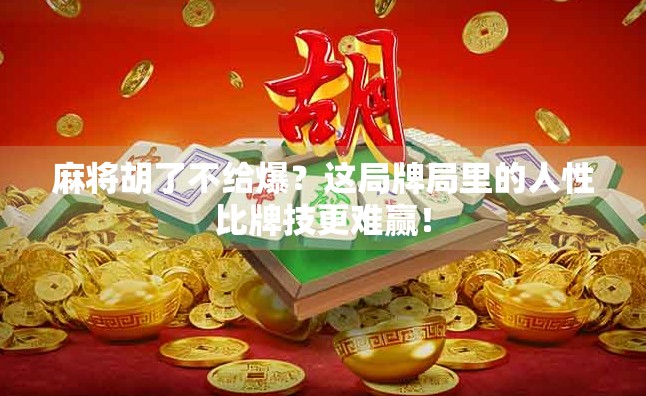 麻将胡了不给爆？这局牌局里的人性比牌技更难赢！
