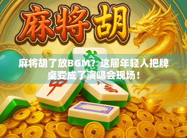 麻将胡了放BGM？这届年轻人把牌桌变成了演唱会现场！
