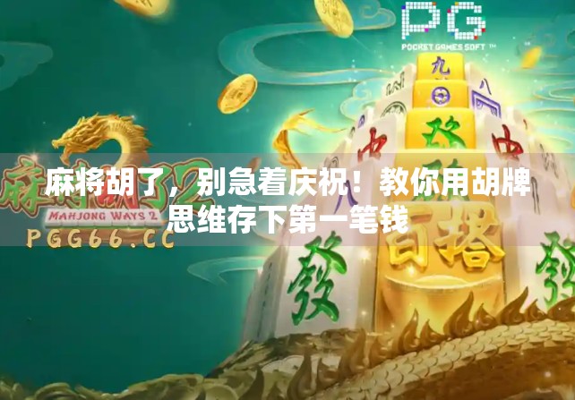 麻将胡了，别急着庆祝！教你用胡牌思维存下第一笔钱