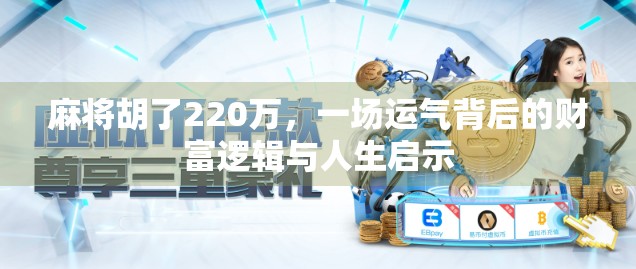 麻将胡了220万，一场运气背后的财富逻辑与人生启示